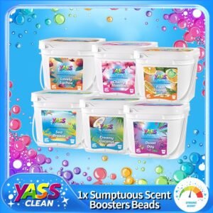 BLACK FRIDAY DEAL - Yass Clean Sumptuous Scent Booster Laundry Beads 2.5L 1.8KG Cream Coconut Sea Breeze, In-Wash Scent Booster Beads That Gives A Fresh Scent Boost From Wash To Wash,Suitable for Sensitive Skin, Non-Stop Freshness Up To Weeks In Storage